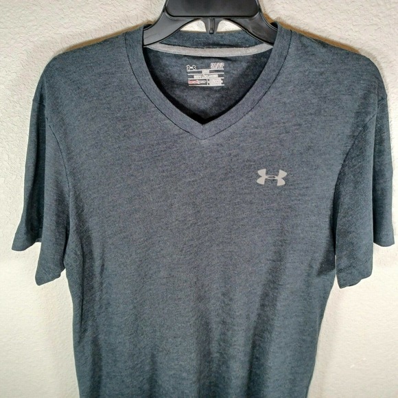 Men's Small Dark Blue Under Armour Heatgear T-Shirt - Picture 10 of 11